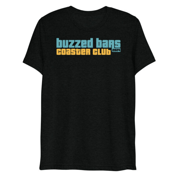 Buzzed Bars Coaster Club 2024 Membership Black T-Shirt