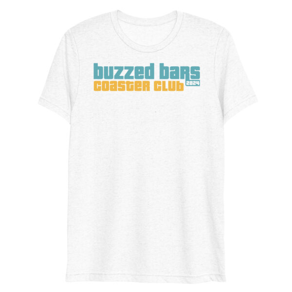 Buzzed Bars Coaster Club 2024 Membership White T-Shirt